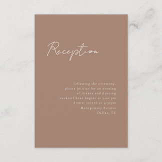 Cartão De Informações Placa mínima de receptáculo de recepção de script