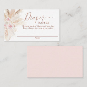 Cartão De Informações Placa Raffel de Fralda Tropical Rosa Blush