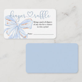 Cartão De Informações Placa Raffle Fralda Chá de fraldas  Chic Boy Blue 