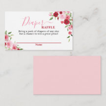 Placa Raffle Fralda Chá de fraldas namorados