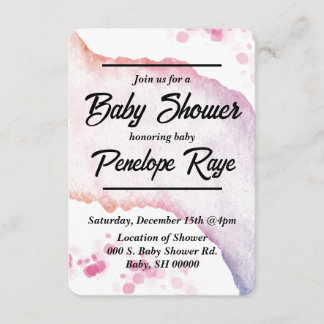 Cartão De Informações Placa receptáculo de cor d'água do Ombre