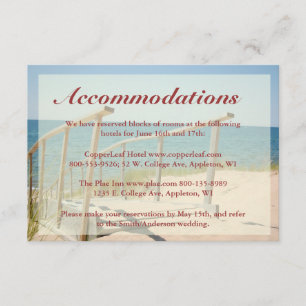 Cartão De Informações Placas de abrigo de praia - Praia Staircase