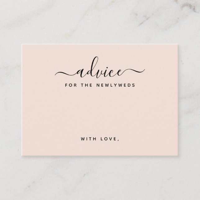 Cartão De Informações Placas de Conselhos de Script Simples (Frente)