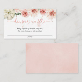 Cartão De Informações Placas de fralda de chá de fraldas de abóbora