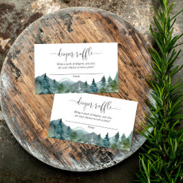 Cartão De Informações Placas de fralda de chá de fraldas para montanhas 