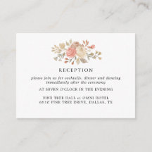 Placas de Recepção de casamento de Rosas de bege d