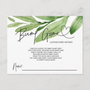 Cartão De Informações Placas Neutras Para Jogo De Chás de fraldas Adivin