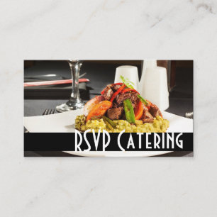 Cartão De Informações Planejador de Casamento Chef de Catering Restauran