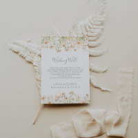 Poço de Desejos de Casamento de Flores Silvestres