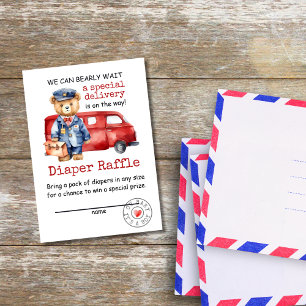 Cartão De Informações Podemos Esperar Fralda de entrega especial Raffle