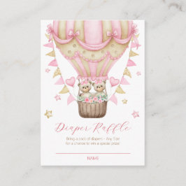 Cartão De Informações Podemos Esperar Garota Gêmea Fralda Raffle