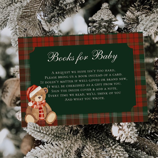 Cartão De Informações Polo Bear Baby Shower Books For Baby (Criador carregado)