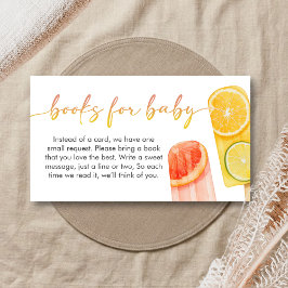 Cartão De Informações Popsicle Ready to Pop Baby Shower Books for Baby