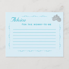 Cartão De Informações Precious Bundle Boy Baby Shower 