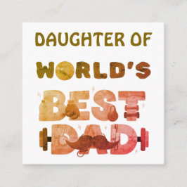 Cartão De Informações Presente de Nome Personalizado para Filho ou Filha