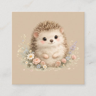 Cartão De Informações Presente Floral Kawaii Cottage doouriço