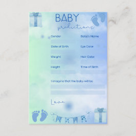 Cartão De Informações Previsão de Bebês