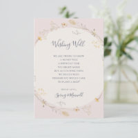 Primavera Wildflower | Blush Weding Wishing well