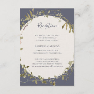 Cartão De Informações Primavera Wildflower   Recepção de casamento Rox