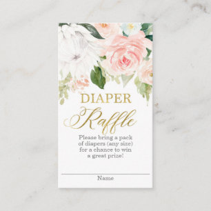 Cartão De Informações Protea floral Fralda Raffle