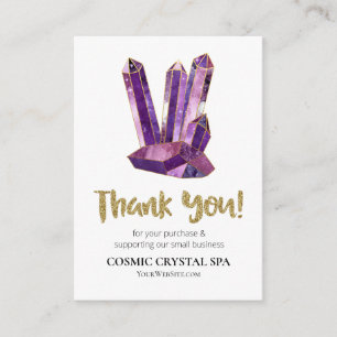 Cartão De Informações *~* QR COSMIC CRYSTAL Revisões agradecidas ao LOG