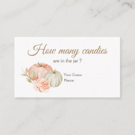 Cartão De Informações Quantas Canetas Quantas Pumpkin Verde Quantas Enxe