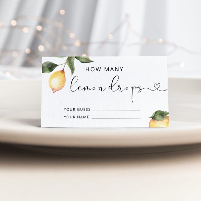 Cartão De Informações Quantas gotas de limão (Criador carregado)