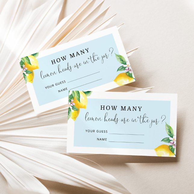 Cartão De Informações Quantas placas de cabeça de limão (Criador carregado)