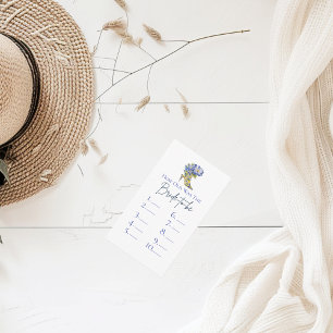 Cartão De Informações Quantos Anos Tinha a Noiva Antes do Chá de Casa da