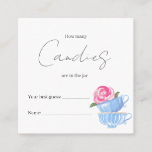 Cartão De Informações Quantos estão na placa de gabinete do jogo do Chá