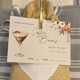 Cartão De Informações Quantos Feijões De Café Chá Espresso Martini