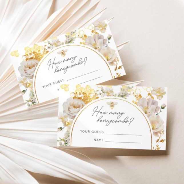 Cartão De Informações Quantos pentes de mel estão no pote (Criador carregado)