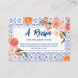 Cartão De Informações Que Mais Chá de panela floral Compartilha Uma Rece