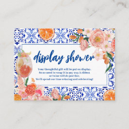 Cartão De Informações Que mais Chá de panela Oferece chá de exibição