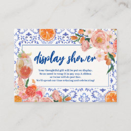 Cartão De Informações Que mais Chá de panela Oferece chá de exibição