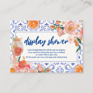 Cartão De Informações Que mais Chá de panela Oferece chá de exibição