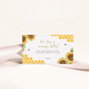 Cartão De Informações Querida Bee Floral Como É Grande O Jogo Da Mamãe