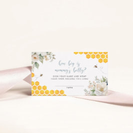 Cartão De Informações Querida Bee Floral Como É Grande O Jogo Da Mamãe