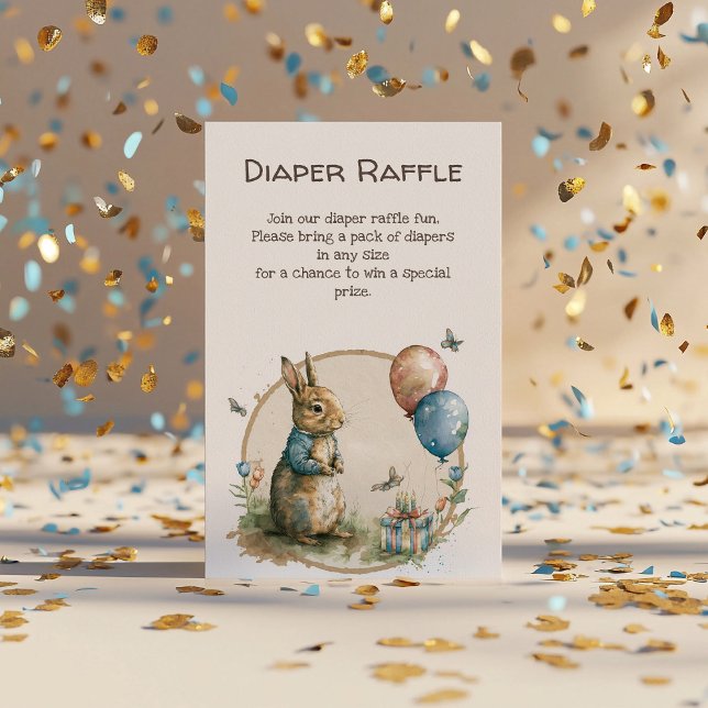 Cartão De Informações Rabbit Peter fralda raffle (Criador carregado)