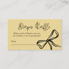 Cartão De Informações Raffle Arco Amarelo-Cinto-Amarelo-Cinto-Fralda
