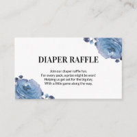 Raffle Chá de fraldas Floral Azul
