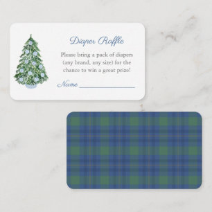 Cartão De Informações Raffle Chá de fraldas Fralda Elegante