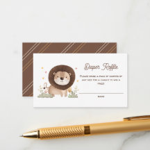 Raffle de Fralda de Corda Chá de fraldas de Leão C