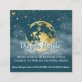 Cartão De Informações Raffle Fralda Celestial e Dourada
