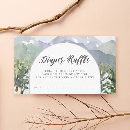 Cartão De Informações Raffle Fralda de Arco Florestal das Montanhas Wate