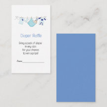 Raffle, Fralda de ilustração azul-curva