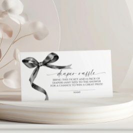 Cartão De Informações Raffle Fralda preto