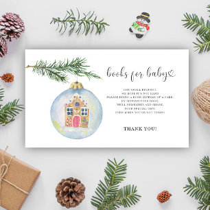 Cartão De Informações Ramo de inverno com brinquedo - livros para bebê