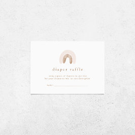 Cartão De Informações Rapariga ROWAN Boho Chá de fraldas Arco-Íris Frald