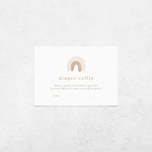 Cartão De Informações Rapariga ROWAN Boho Chá de fraldas Arco-Íris Frald